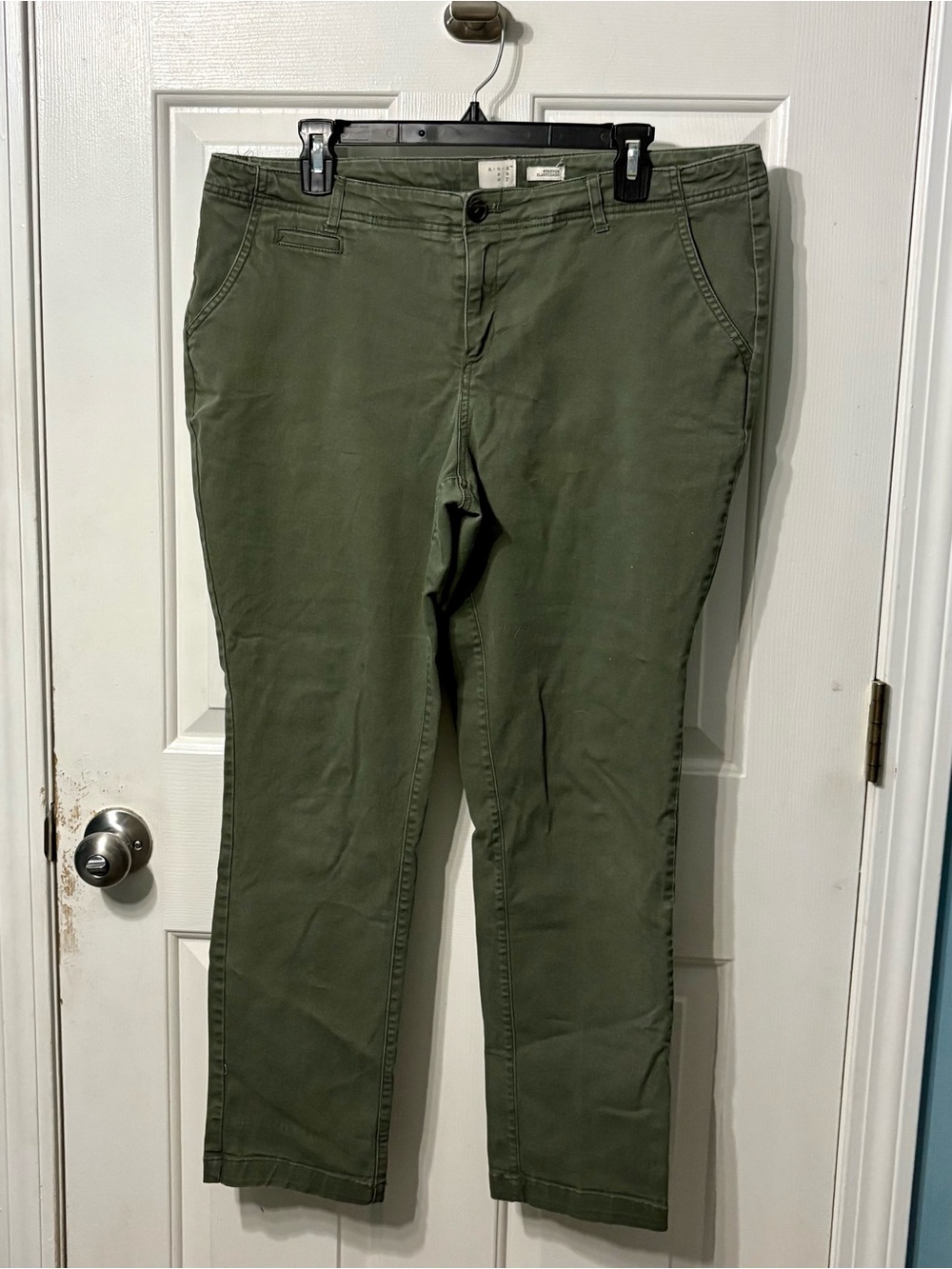 a new day Olive Green Straight-Leg Women's Jeans